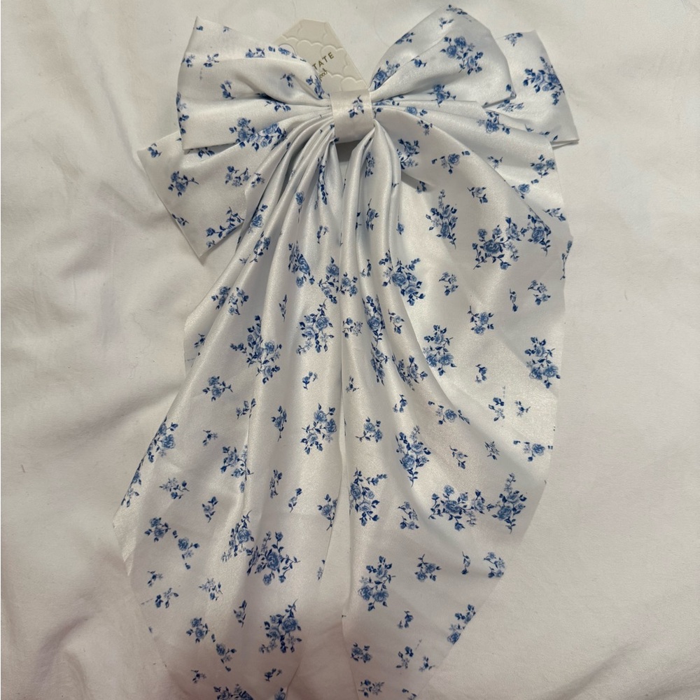 Satin Floral Volume Bow